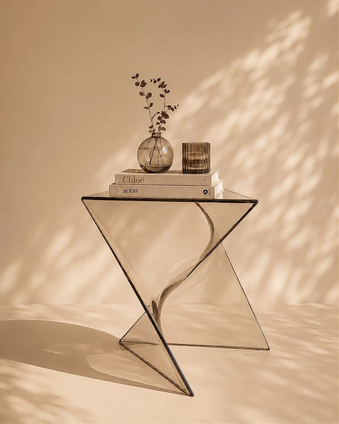 Flat Side Table - Amber