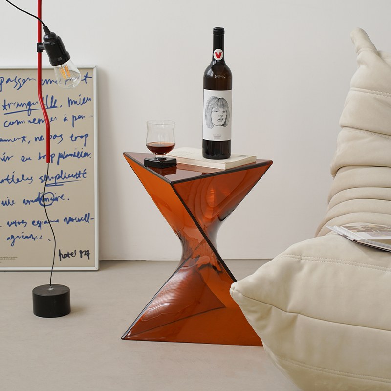 Flat Side Table - Brown