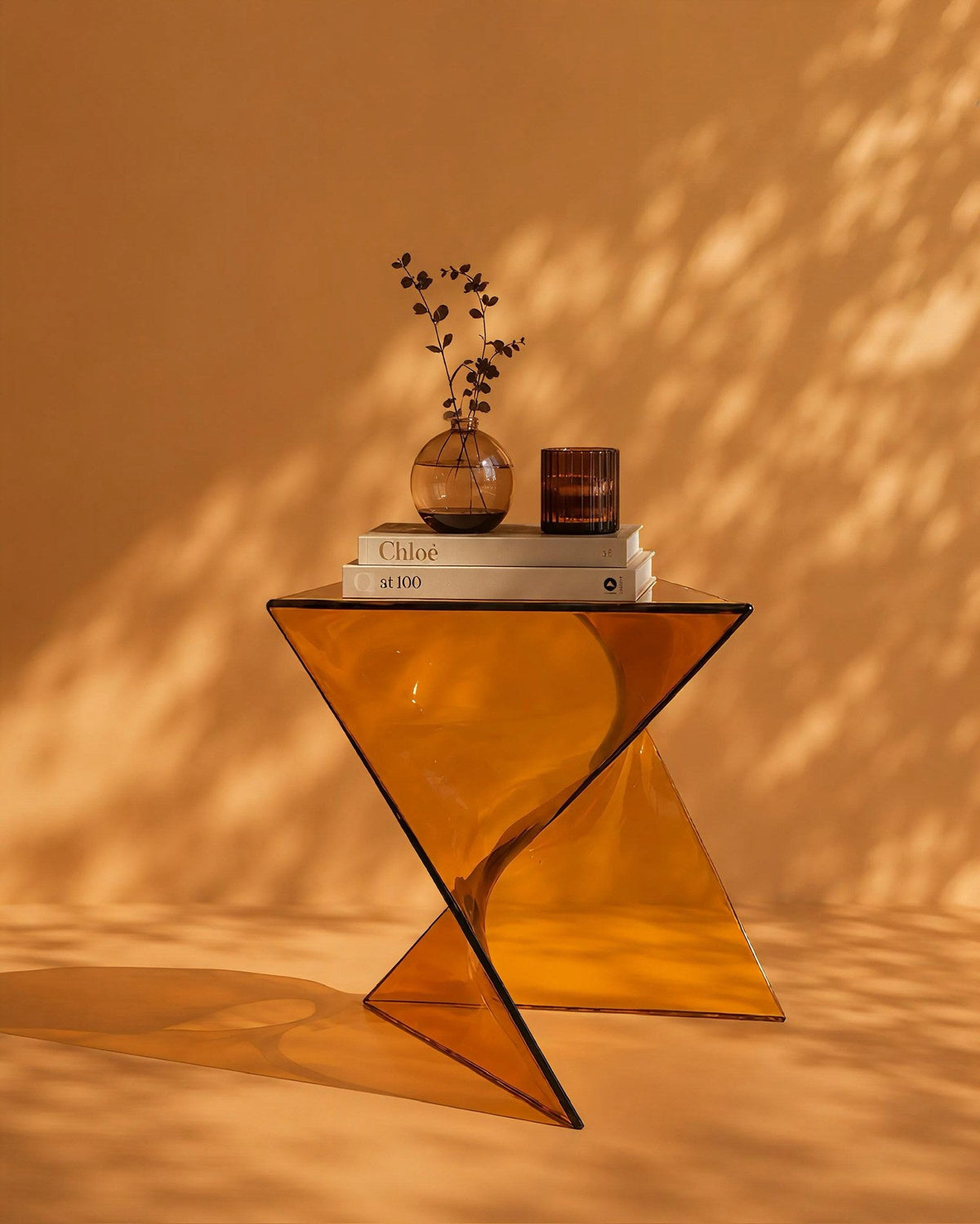 Flat Side Table - Brown