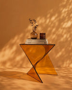 Flat Side Table - Brown