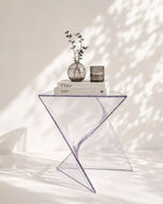Flat Side Table - Transparent