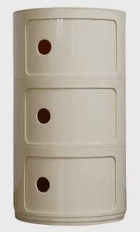 Flow Air Bedside Table - Grey