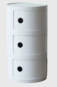 Flow Air Bedside Table - Off White