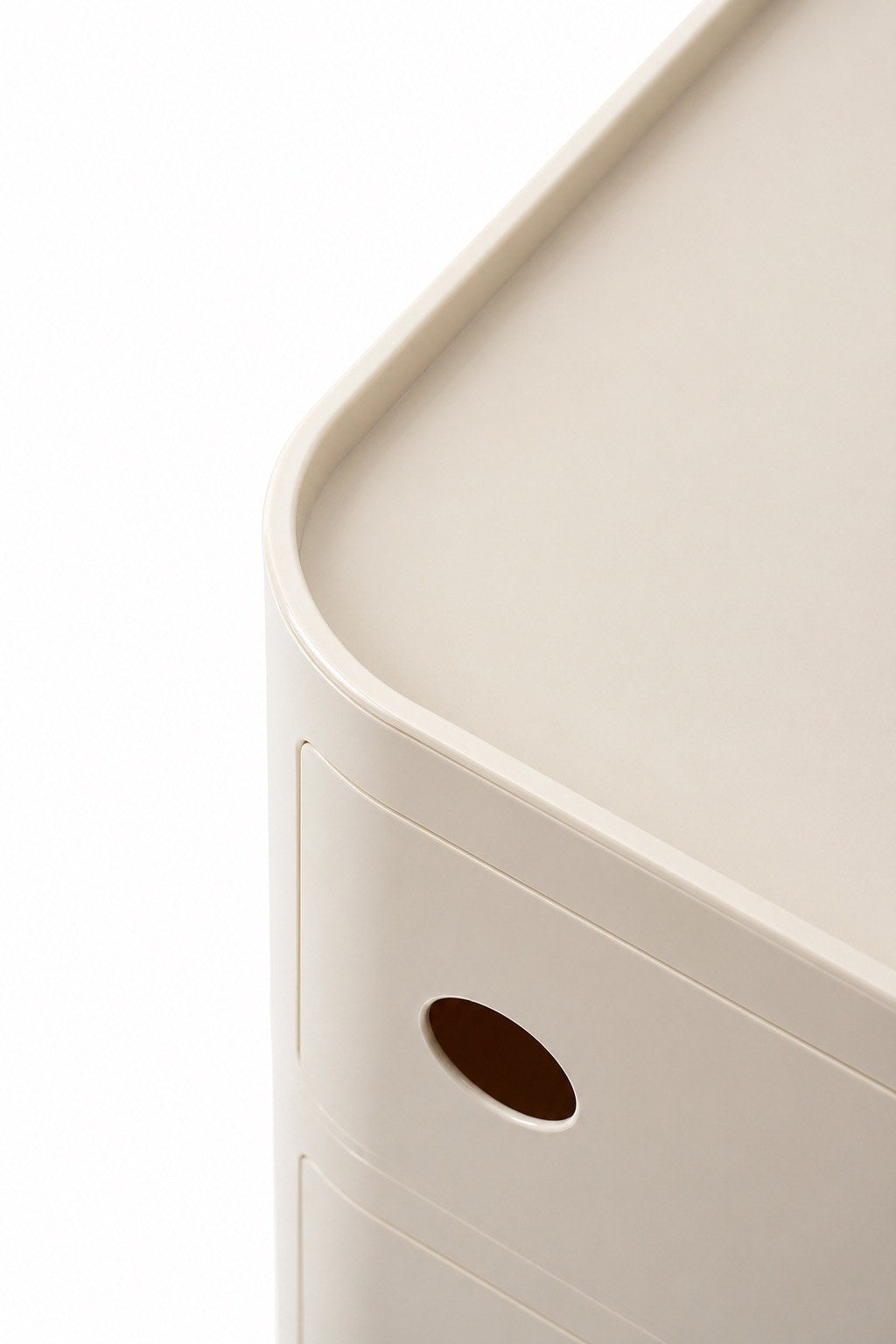 Flow Plus Bedside Table - White
