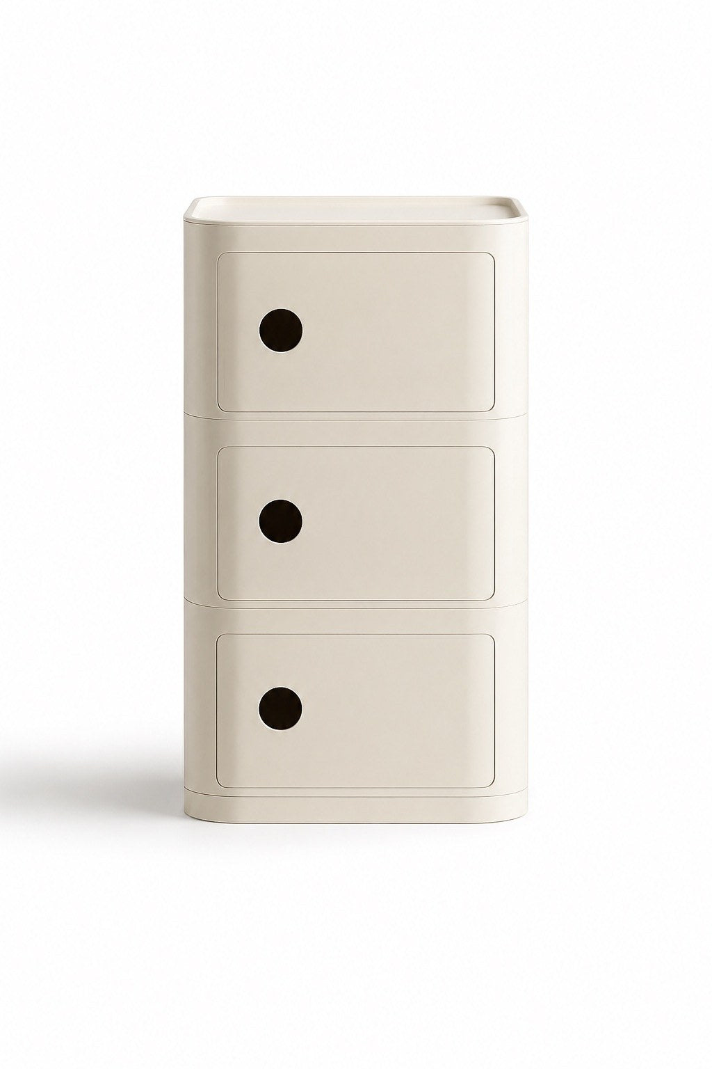 Flow Plus Bedside Table - White