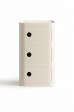 Flow Plus Bedside Table - White