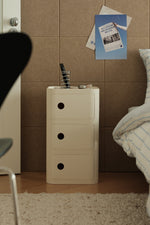 Flow Plus Bedside Table - White
