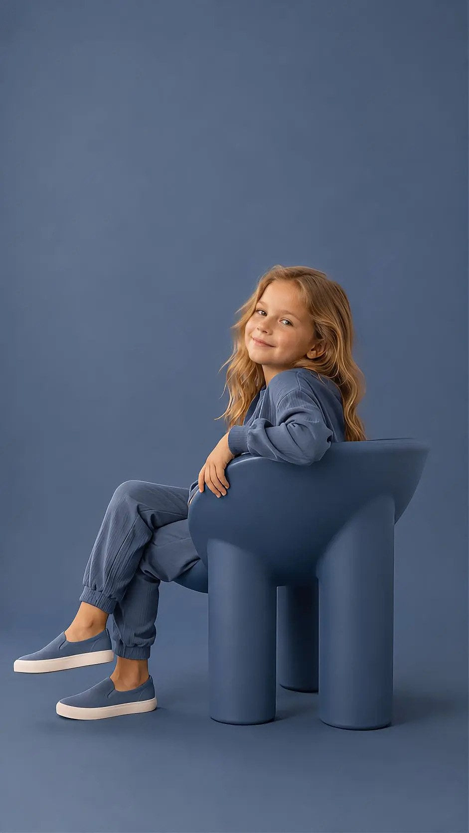 Milan Kids Armchair - Blue