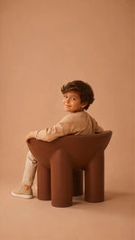 Milan Kids Armchair - Burgundy