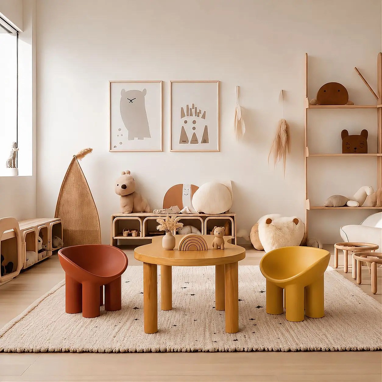 Milan Kids Armchair - Red